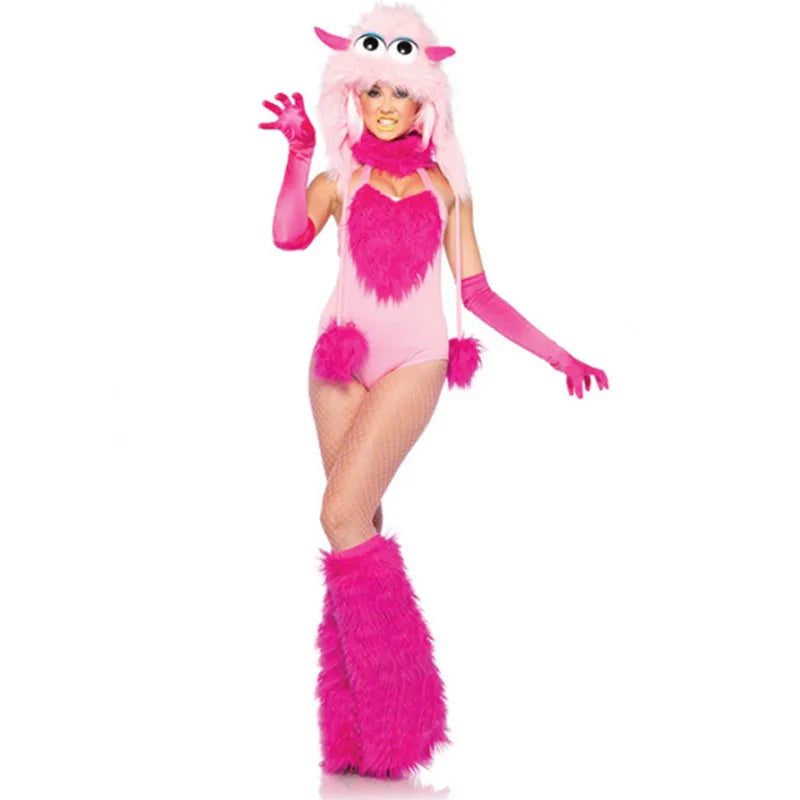Pink Monster Costume – 2000s Cute Creature