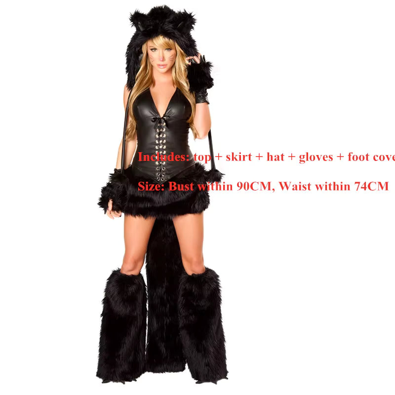Black Sexy Cat Costume – 2000s Midnight Charm